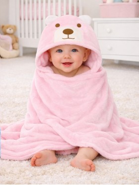 Kids Animal Themed Super Soft Hoodie Towel
